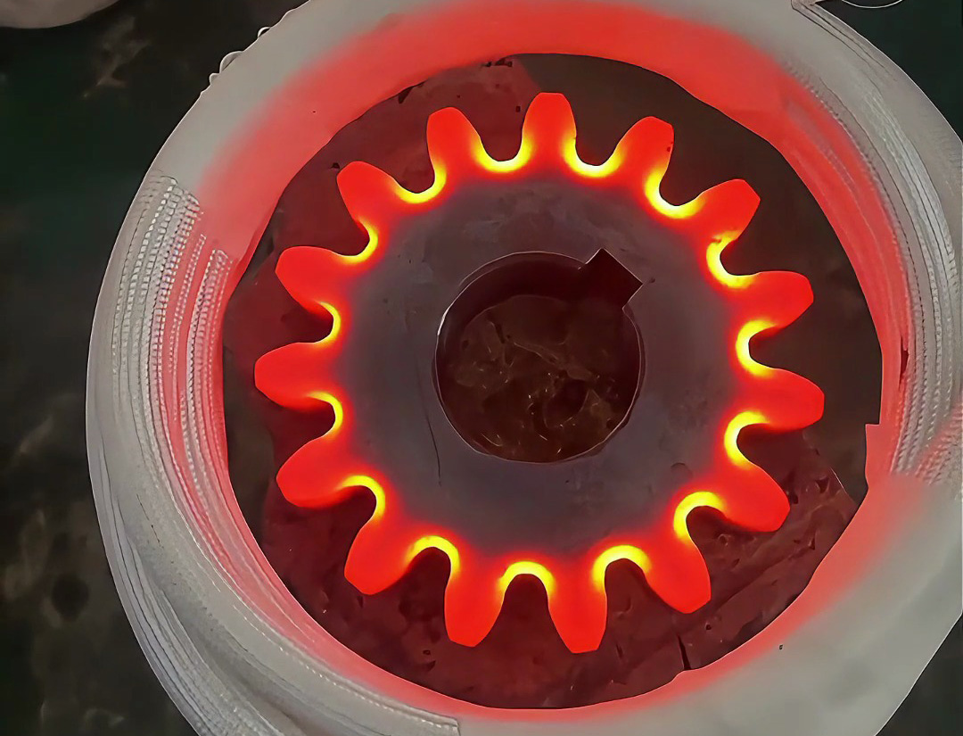 海拓 60kW 高頻加熱淬火機(jī)齒輪試樣實(shí)測：80mm 齒輪邊牙硬度達(dá)標(biāo) 50HRC，數(shù)據(jù)說話！